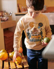 Beige sweatshirt with Arizona pattern child boy CICIAGE / 22E3PGJ1SWE808