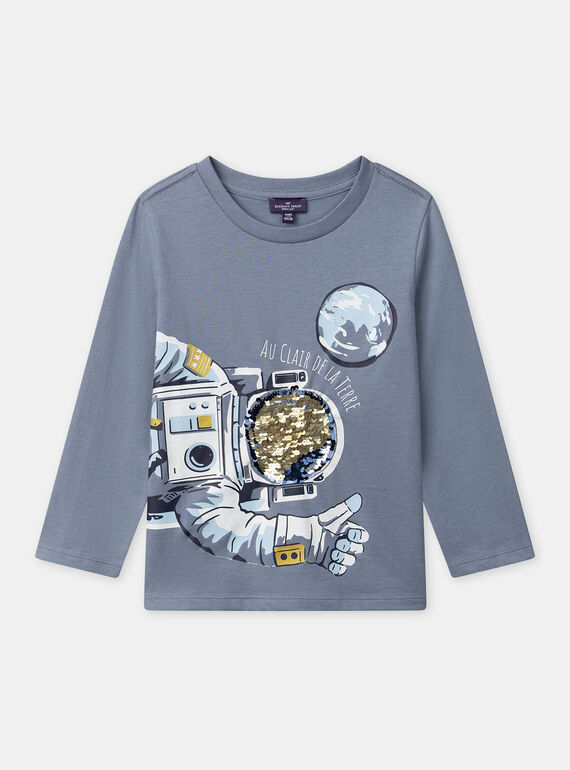 Blue TEE SHIRT LS NLOBLAGE / 25H3PGW1TMLC219