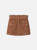 Light brown SKIRT LARUJETTE / 24H2PFS1JUPI810
