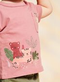 Vintage pink animal print T-shirt FAGABRIEL / 23E1BGD2TMCD332