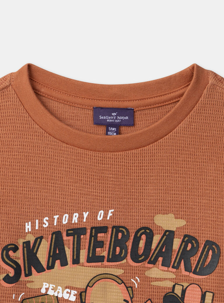 Orange TEE SHIRT LS MADALAGE / 25E3PG73TMLE405