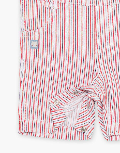 Short twill striped overalls FAKAVIO / 23E1BGC1SAC410