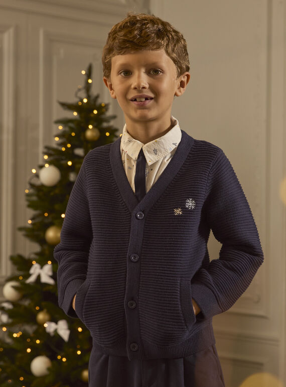 Navy KIDS CARDIGAN LEDILAGE / 24H3PGT1GILC205
