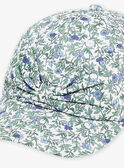 Ecru cap with floral print FRYCASETTE / 23E4PFM1CHA001