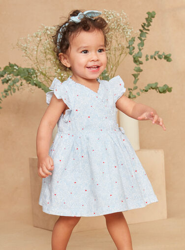 Printed wraparound dress Printed wraparound dress KAPIA / 24E1BFN1ROB001