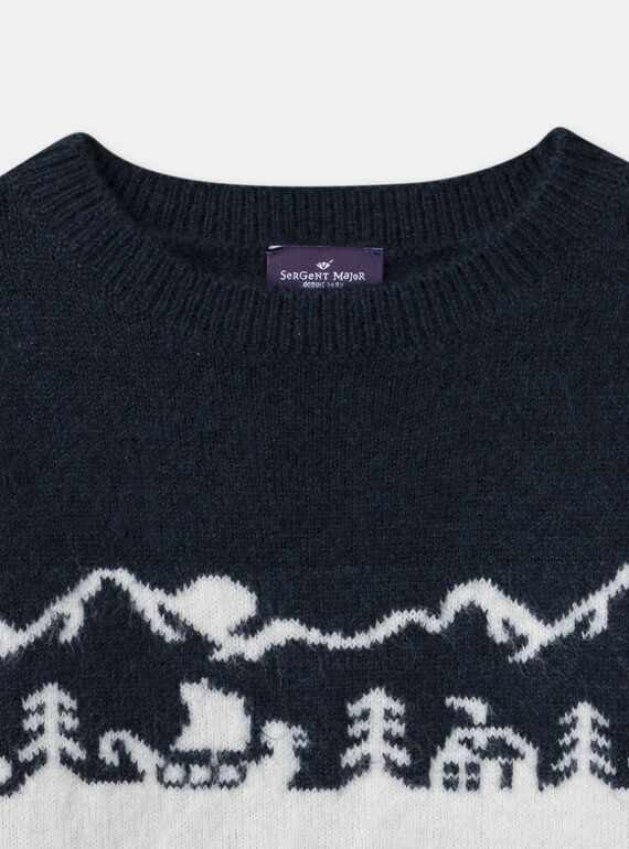 Navy PULLOVER NLULANDAGE / 25H3PGX1PUL705