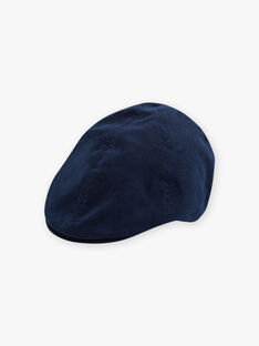 Child boy navy blue corduroy beret BORAGE / 21H4PGR1CHAC210