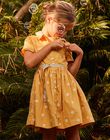 Yellow floral print shirt dress FASOLETTE / 23E2PF82ROBB105