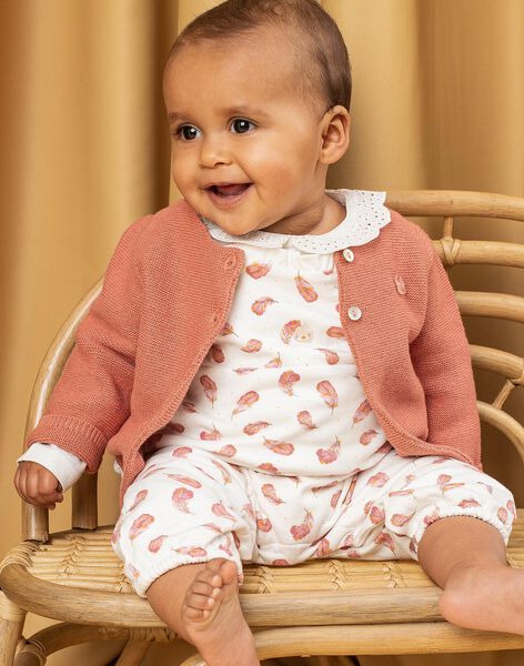 Baby Girl Old Pink Knit Vest DOLCE / 22H0CF11CAR303