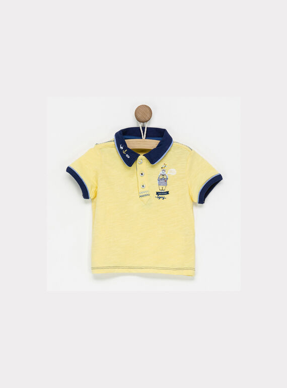 Yellow Polo shirt NAEDUSTIN / 18E1BGF1POL010