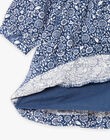 Baby girl's corduroy floral print dress BAKORALIE / 21H1BFL1ROB715