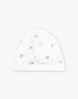 White printed romper and bonnet birth mixed CORIN_B / 22E0NMI2GRE000