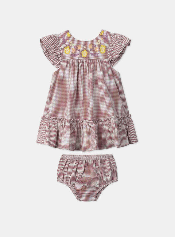 Rose wood DRESS MANINON / 25E1BFK2ROB312