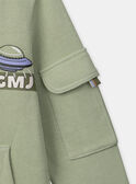 Light green KIDS CARDIGAN MLESSAGE / 25E3PGO1GILG600