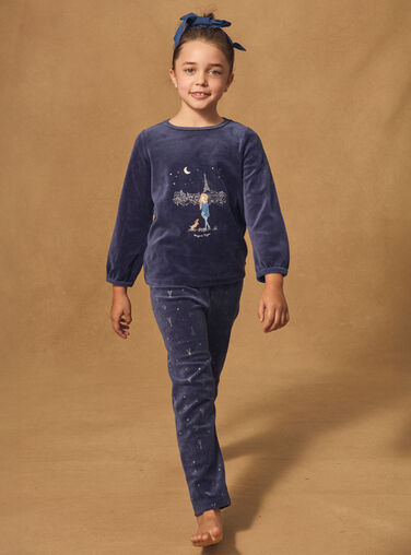 Navy PYJAMA Navy PYJAMA NECILETTE / 25H5PFD2PYJ070