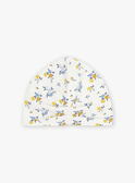 Ecru hat with floral print GAELENA / 23H4BF92BON001