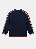 Navy KIDS CARDIGAN LOGILAGE / 24H3PGL1GILC205