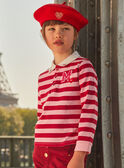 Pink barbapapa and red striped polo shirt GOLFETTE / 23H2PFD1TMLD315