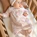 Soft pink velvet pajamas and cap