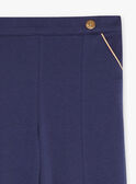 Navy blue pants in milano GIMILETTE / 23H2PF91PAN070
