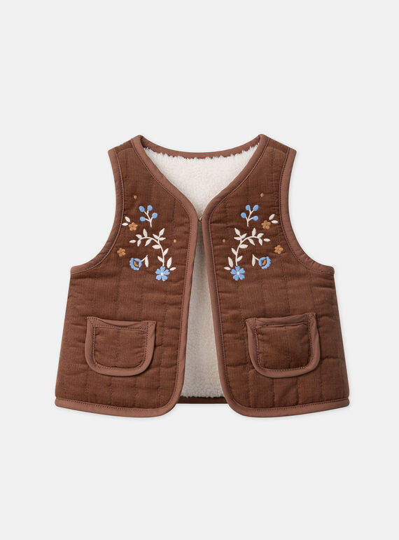 Brown CARDIGAN WHITHOUT SLEEVES LAROMANE / 24H1BFS1CSM815