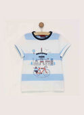 Greyish blue T-shirt RYOBAGE / 19E3PGT1TMC205