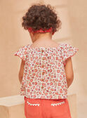 Ecru floral blouse KANELLY / 24E1BFE1CHE001