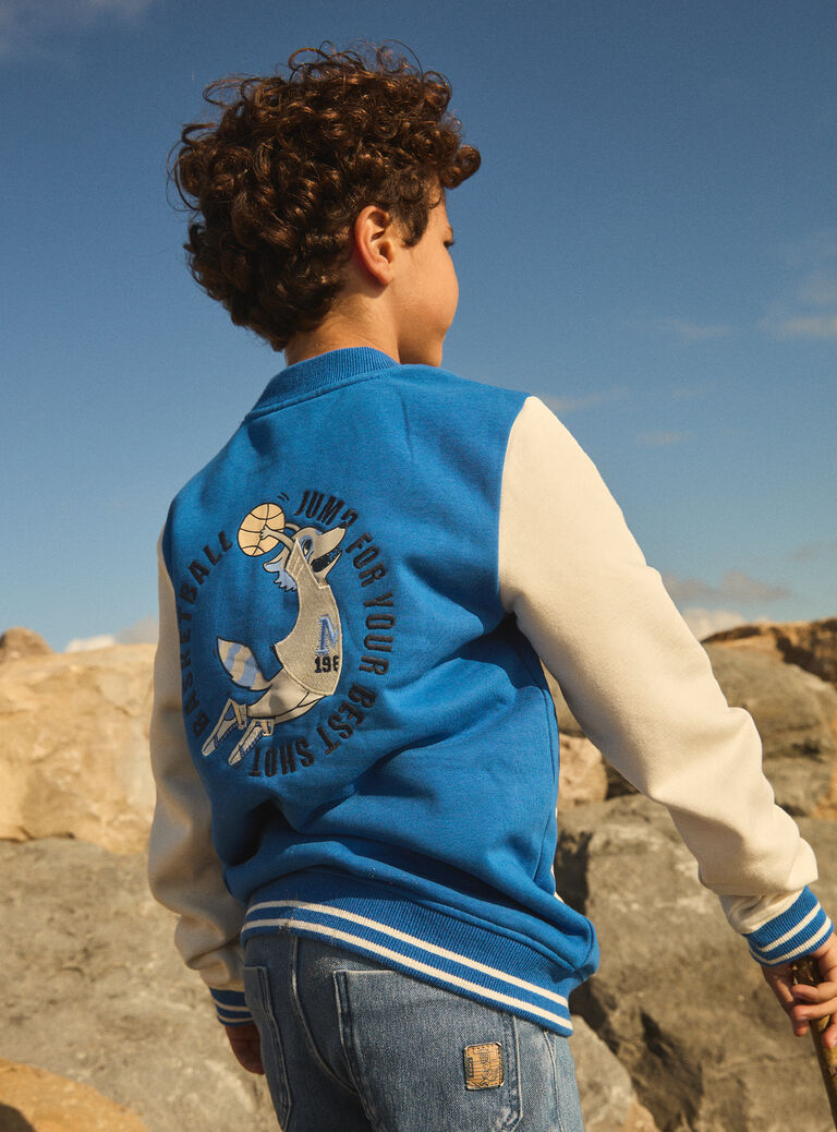 Blue KIDS CARDIGAN METEDAGE / 25E3PG81GILC209