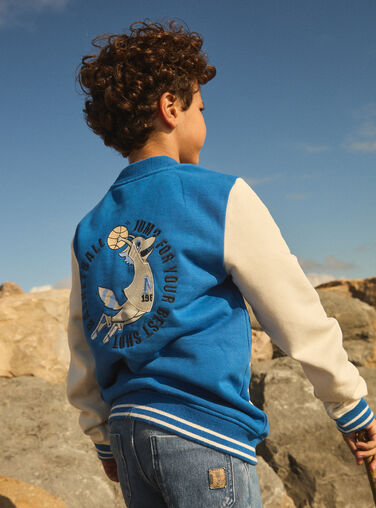 Blue KIDS CARDIGAN METEDAGE / 25E3PG81GILC209