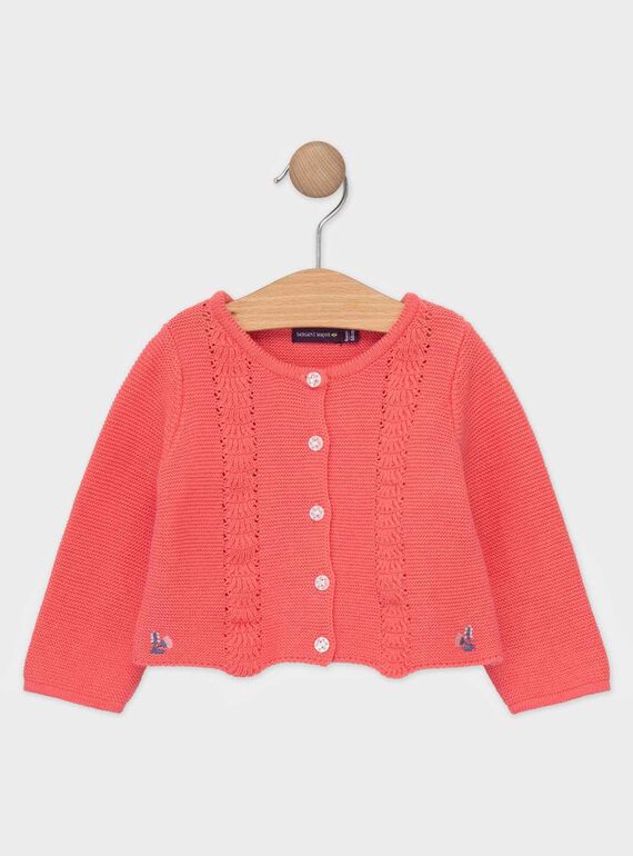 Light coral Cardigan TAFLORA / 20E1BFD2CAR415