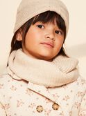 Beige knitted snood FRASNOETTE / 23E4PF51SNO808