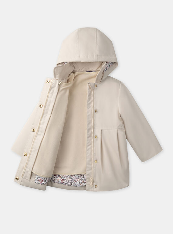 Light beige RAINCOAT NINOLETTE / 25H2PFE2IMP801