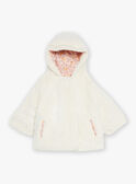 Reversible ecru and pink hooded coat GIDENISE / 23H1BF52MAN001