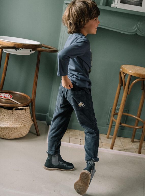 Dark grey pants DEVORAGE / 22H3PGR1PANJ900