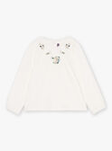 Ecru slubbed jersey T-shirt GELATETTE / 23H2PF82TML001