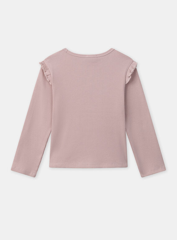 Old rose TEE SHIRT LS NAEPLETTE / 25H2PF31TML303