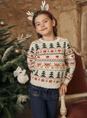 Ecru Christmas sweater GRUPULETTE / 23H2PFS1PULA001
