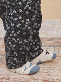 Ecru socks with orc jacquard, polka dots and hearts GAROSALIA / 23H4BFR1SOQ001