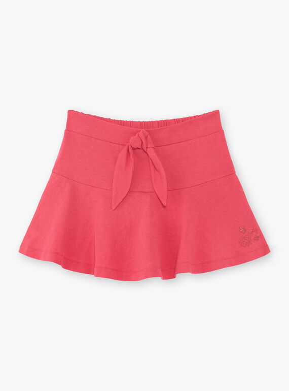 Skirt fuchsia child girl ZLUCETTE1 / 21E2PFL1JUP304
