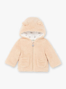 Baby boy brown hooded jacket BIMARCEL / 21H1BGC1VESI819