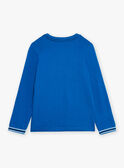 Bright blue animal race T-shirt in Paris GORUNAGE / 23H3PGD3TML701