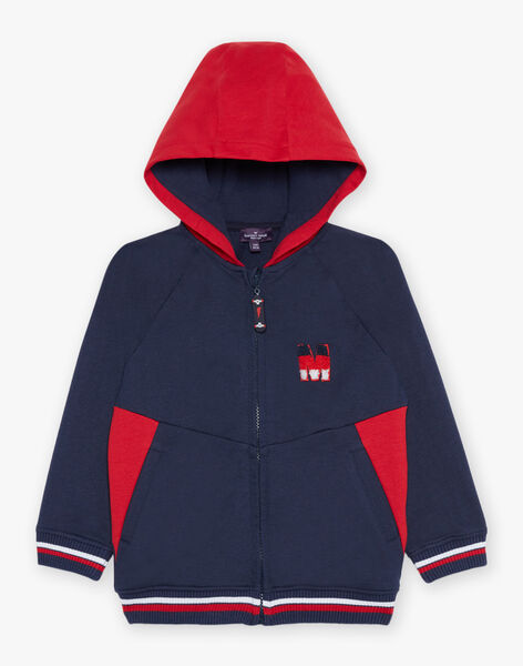Navy embroidery hoodie M FRIBORAGE / 23E3PGJ3JGH070