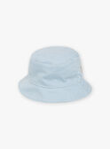 Beige and blue striped print bucket hat  FAENZO / 23E4BGI1CHAC218