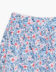 Reversible skirt with flowery print child girl CYAJUPETTE / 22E2PFK1JUP001