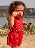 Red star print jumpsuit 22E1BFP1CBL050