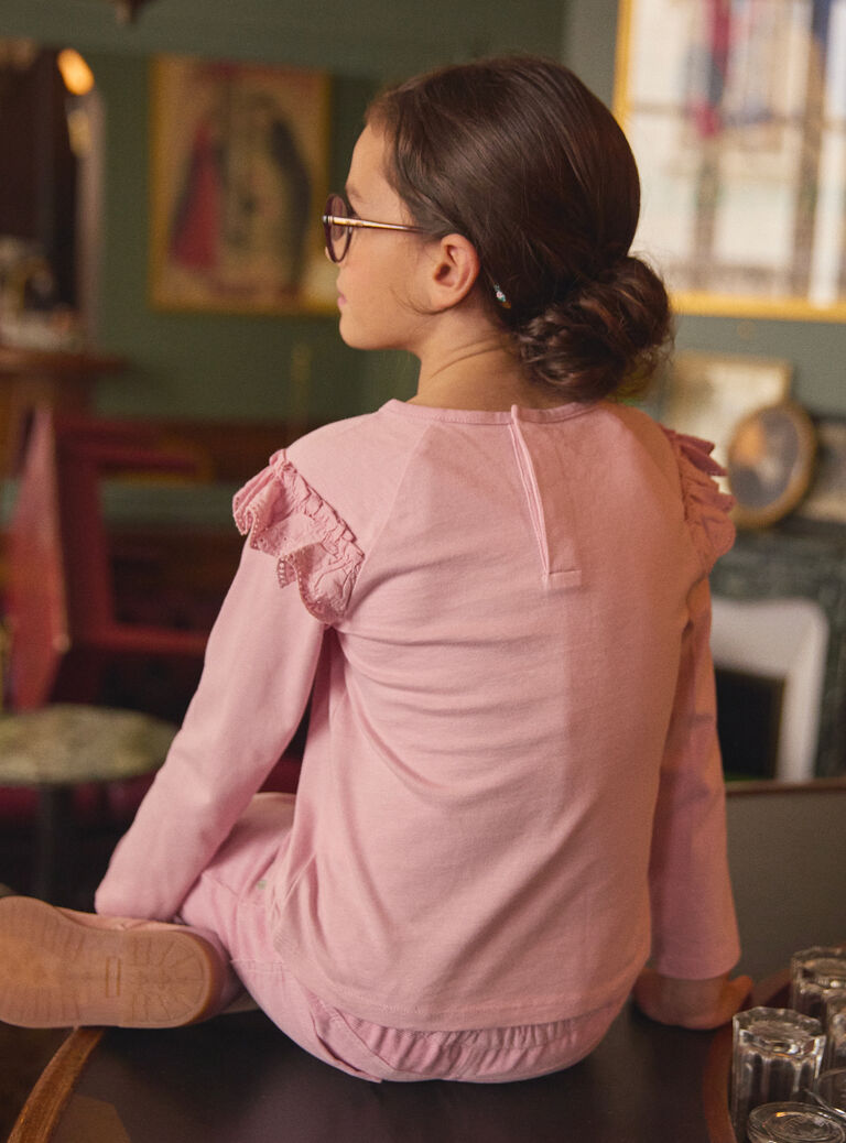 Pink TEE SHIRT LS LADITETTE / 24H2PFQ2TMLD329