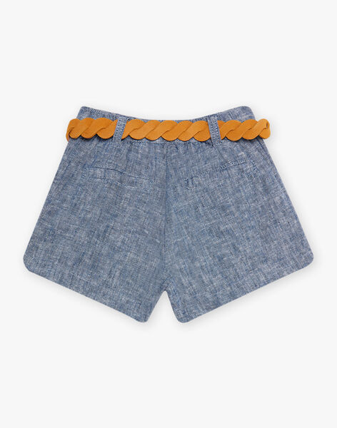 Blue shorts with belt child girl COSHETTE / 22E2PF91SHOP272