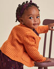 Baby Girl Honey Ribbed Cardigan BAROSI / 21H1BFQ1CAR107