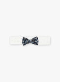 Ecru headband with polka-dot print GAROSA / 23H4BFR1BAN001