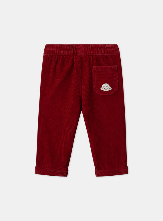 Burgundy PANTS LASAM / 24H1BGR1PAN501